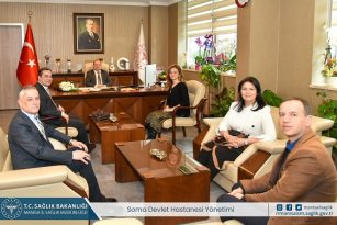 Devlet Hastanesi yönetiminden Hayırlı olsun ziyareti