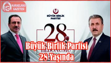 Büyük Birlik Partisi 28 Yaşında
