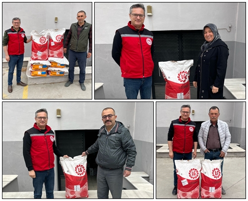 Ayçiçek tohumları dağıtıldı