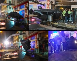 Gece saatlerinde korkutan kaza