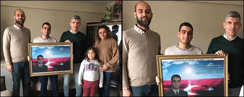 CHP gençliği Şehit ailesinin yanında