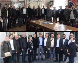 CHP yönetimi Ziyaretlerde