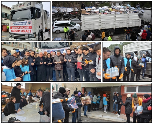 Soma depremzedeler için tek yürek oldu