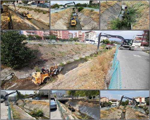 Atatürk Mahallesinde 1,5 Kilometrelik Dere Temizliği