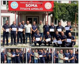 İtfaiye personeli Belgelendi