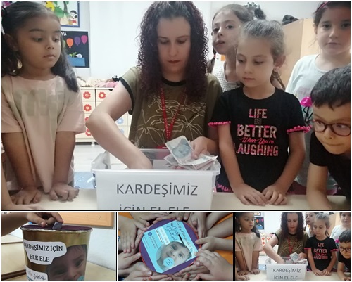 Miniklerden Kaan Efe’ye destek