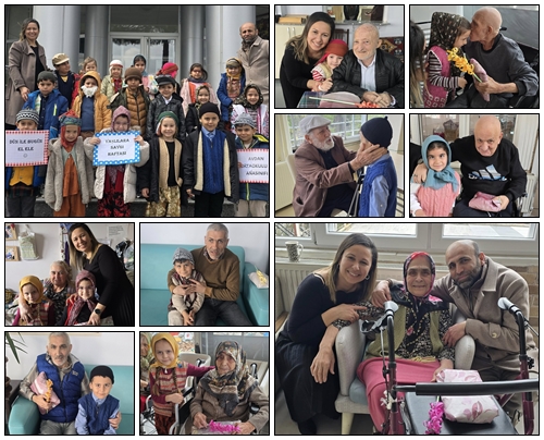 Minik öğrenciler, Yaşlıların kalplerini fethetti