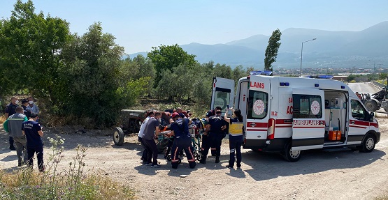 Ölüm traktörde yakaladı