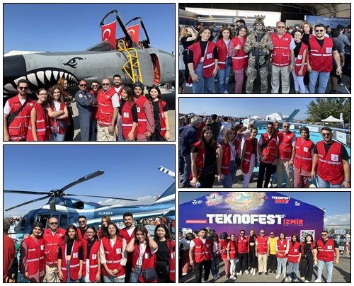 Kızılay gönüllüleri Teknofest’te