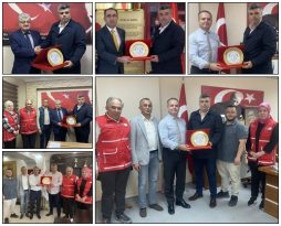Kızılay yönetimi Protokol ziyaretlerinde