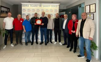 Kızılay Şubesi’nden Soma TSO’ya ziyaret