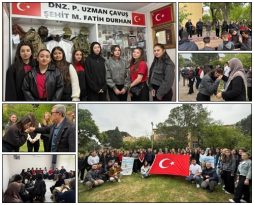 Linyit öğrencileri Şehit Durhan’ın ailesini ziyaret etti