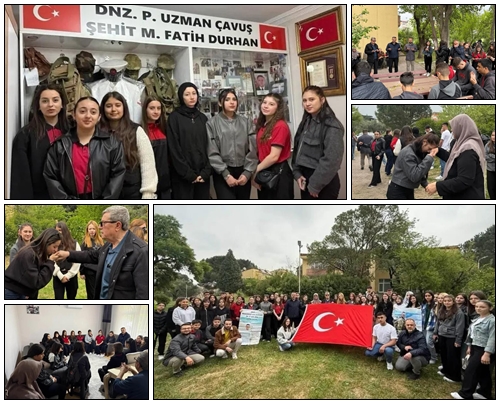 Linyit öğrencileri Şehit Durhan’ın ailesini ziyaret etti