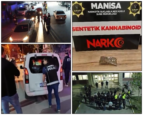Manisa genelinde Narko Alan uygulaması