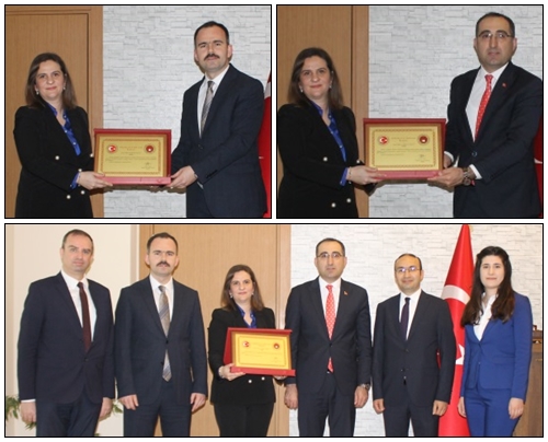 Kırkağaç Hakimi Turğut’a plaket verildi