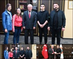Başkan Tulup, Türkiye Şampiyonunu ağırladı