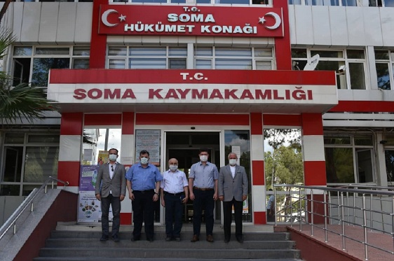 Komşu İlçe yöneticileri Soma’da bir araya geldi