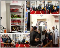 Zeytinli Camii’nde Cami Market uygulaması